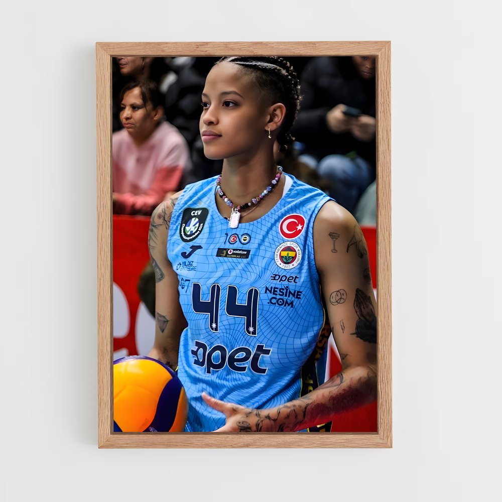 Poster La Maîtresse du Ballon – affiche Volleyball (vue 4)